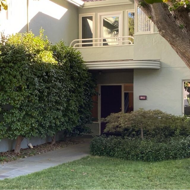 Exterior house painting in Sacramento, CA by Baldwin Custom Painting — white single-story home with covered porch